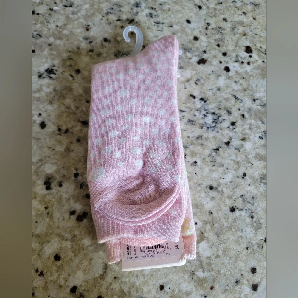 LC Lauren Conrad Pink Pattern Socks NWT